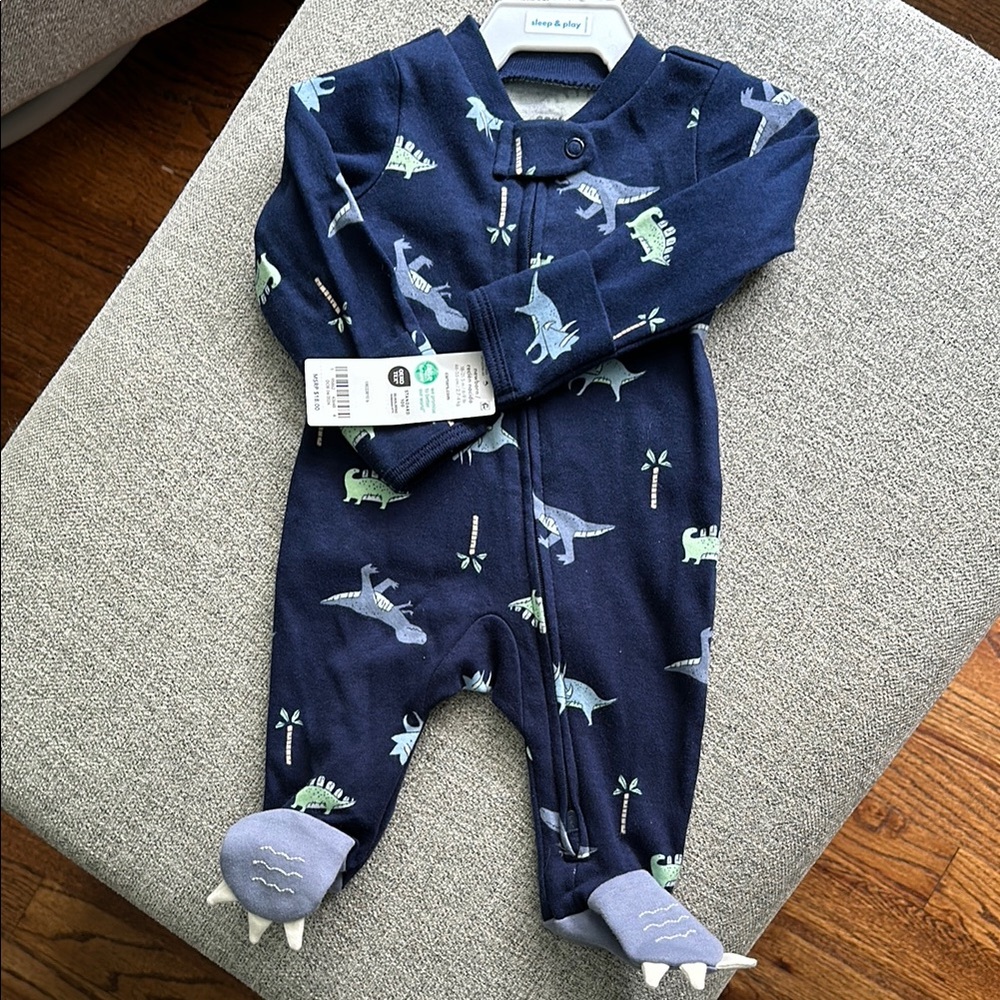 Carter's Navy Dinosaur Print Pajamas
